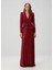Brielle Bordo Maxi Elbise 1