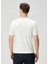 Regular Fit Kırık Beyaz Basic T-Shirt 4