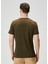 Regular Fit Koyu Yeşil Basic T-Shirt 4