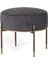 Kirit Antrasit Metal Ayaklı Ottoman Puf 1
