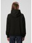 Siyah Kapüşonlu Taşlı Logolu Sweatshirt 4