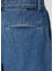 Mavi Pileli Denim Şort 5