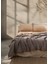 Cocoon Kahverengi / Hardal %100 Pamuk King Size Yatak Örtüsü 240 x 260 cm 3
