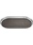 Manhattan Silver Oval Formlu Çelik Tepsi 1