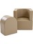Snoozy Grey Beige Yumuşak Bebek Odası Blok Koltuk 3