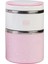 Pembe 2 Katlı Çelik Mama Termosu 820 ml 1
