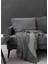 Cocoon Gri Throw 4 Kat Müslin Koltuk Şalı 130 x 170 cm 3