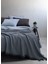 Cocoon Mavi %100 Pamuk King Size Yatak Örtüsü 240 x 260 cm 3