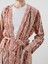 Yeni Sezon Şal Yaka Desenli Oversize Kadın Kimono 3