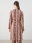 Yeni Sezon Şal Yaka Desenli Oversize Kadın Kimono 4