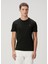 Siyah Logo Nakışlı Basic T-Shirt 1