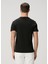 Siyah Logo Nakışlı Basic T-Shirt 4
