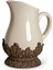 Large Acanthus Pitcher Krem Seramik Sürahi 1