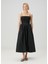 Siyah Garnili Midi Elbise 1