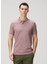 Gül Kurusu Polo Yaka Organik Pamuk T-Shirt 1