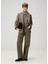 Haki Wide Leg Jean Pantolon 2