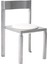 Strut Gümüş Rengi Metal Yemek Odası Sandalyesi 1