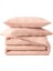 Luna Pembe %100 Pamuk Çift Kişilik Nevresim Kılıfı 200X220 2