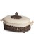 Acanthus Casserole Dis Krem Rengi Seramik Güveç 1
