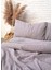 Washed Linen Orchid Keten Çift Kişilik Nevresim Kılıfı 200X220 cm 3