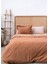 Frill Taba Keten Çift Kişilik Nevresim Kılıfı 200 x 220 cm 2