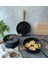 Bien Black Akasya Ağacı Sap ve Kulplu Indüksiyonlu 5 Parça Döküm Tencere ve Tava Seti 4