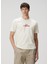 Açık Bej Logo Baskılı Jersey T-Shirt 1