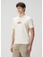 Açık Bej Logo Baskılı Jersey T-Shirt 3