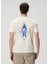 Açık Bej Logo Baskılı Jersey T-Shirt 4