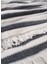 Thorne Natural / Siyah %100 Pamuk Çift Kişilik Yatak Örtüsü 230 x 230 cm 3