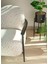 Meder Siyah Terrazzo Desenli Metal Berjer 3