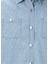 Chambray Mavi Taşlı Denim Gömlek 5