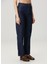 Lacivert Straight Leg Jean Pantolon 3