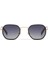 Ds 2361 C1 Siyah Altın Rengi Metal Unisex Güneş Gözlüğü 1
