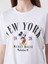 Yeni Sezon Bisiklet Yaka Mickey Mouse Baskılı Kadın Tişört 3