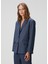 Vernona Mavi Çizgili Blazer 4
