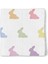 %100 Pamuk Rainbow Lapin Müslin Bebek Bakım Örtüsü 70 x 70 cm 1