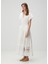 Roitine Ekru Maksi Elbise 1