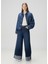 Marie Wide Leg Koyu Mavi Jean Pantolon 1