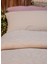Damask Nougat %100 Pamuk Waffle Çift Kişilik Nevresim Kılıfı 200 x 220 cm 5