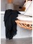 Cocoon Siyah Pamuklu 4 Kat Müslin Tek Kişilik Koltuk Şalı Throw Battaniye 130 x 170 cm 3