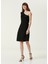 Valeria Siyah Mini Krep Kokteyl Elbise 2