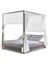 Daybed Cibinlikli Gri Şezlong 200X160 cm 1