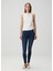 Illusion Luxe Koyu Mavi Skinny Jean Pantolon 1