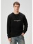 Siyah Logo Detaylı Sweatshirt 1