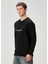 Siyah Logo Detaylı Sweatshirt 3