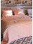 Atik Transcented Pembe Pamuklu Dolgulu King Size Yatak Örtüsü 240 x 240 cm 3