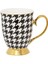 Mug Houndstooth Altın Kaplama Kemik Kupa 1