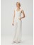 Ostuni Beyaz Wide Leg Jean Pantolon 1