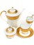 Gold Bamboo 17 Parça Porselen Çay Takımı 2